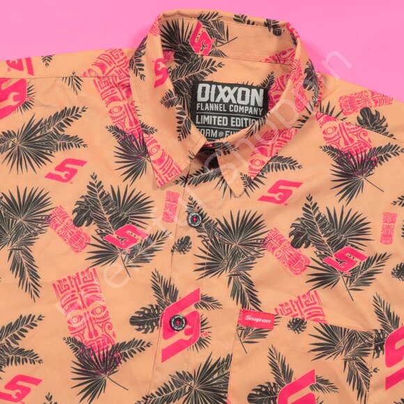 Dixxon Flannel Company x Snap On Limited Edition Tiki Hawaiian Shirt Siz… - Picture 1 of 5